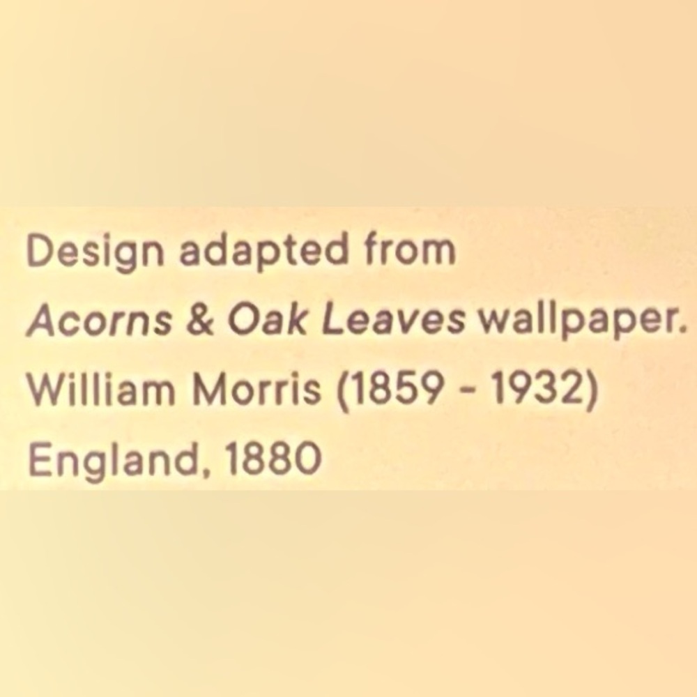 NWT 1800’S ARTIST WILLIAM MORRIS PRINTED “ACORNS & OAK LEAVES” JEWELRY BOX! - Picture 7 of 9